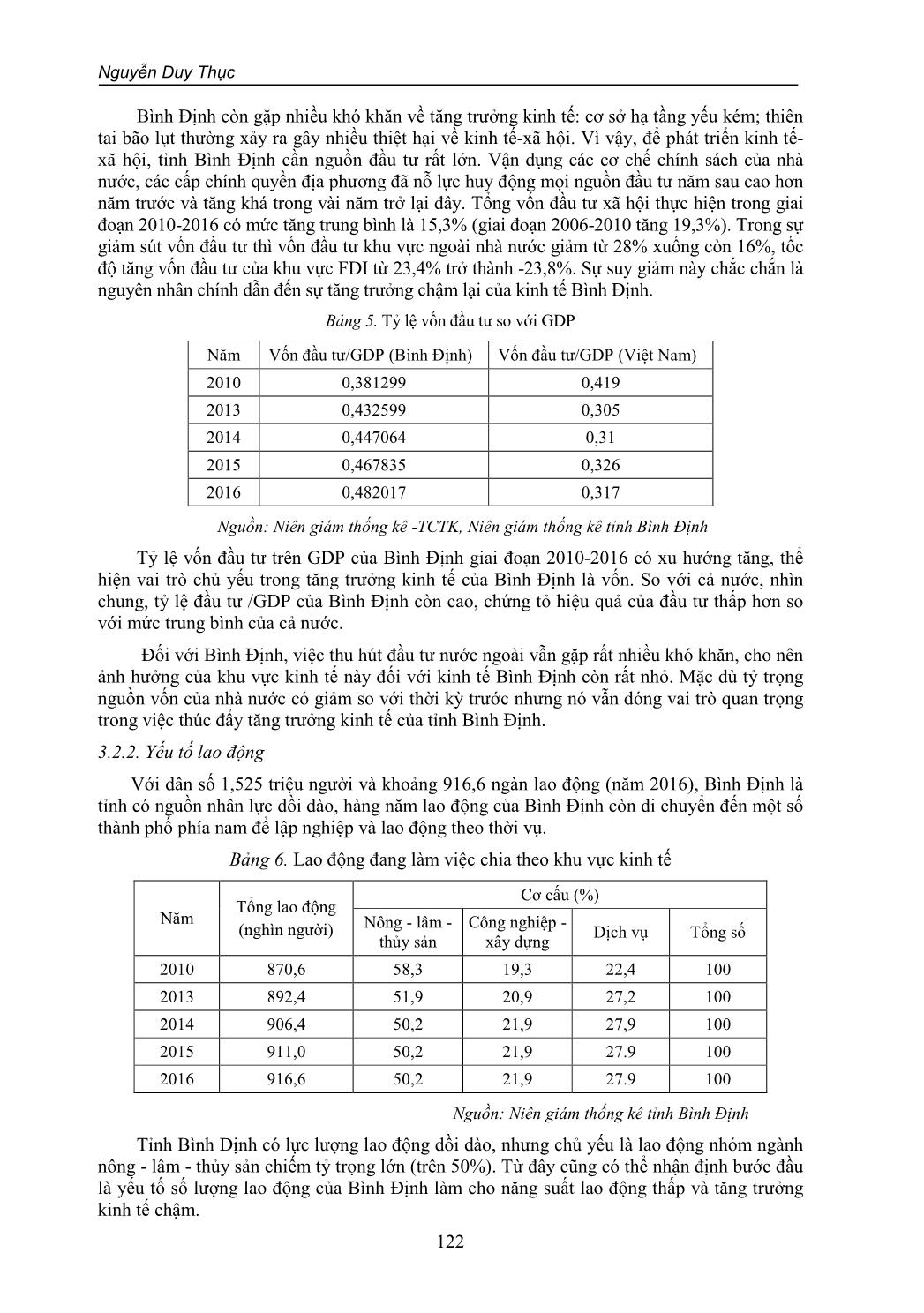 Tăng trưởng kinh tế tỉnh Bình Định, thực hiện tăng trưởng trong điều kiện mới trang 6