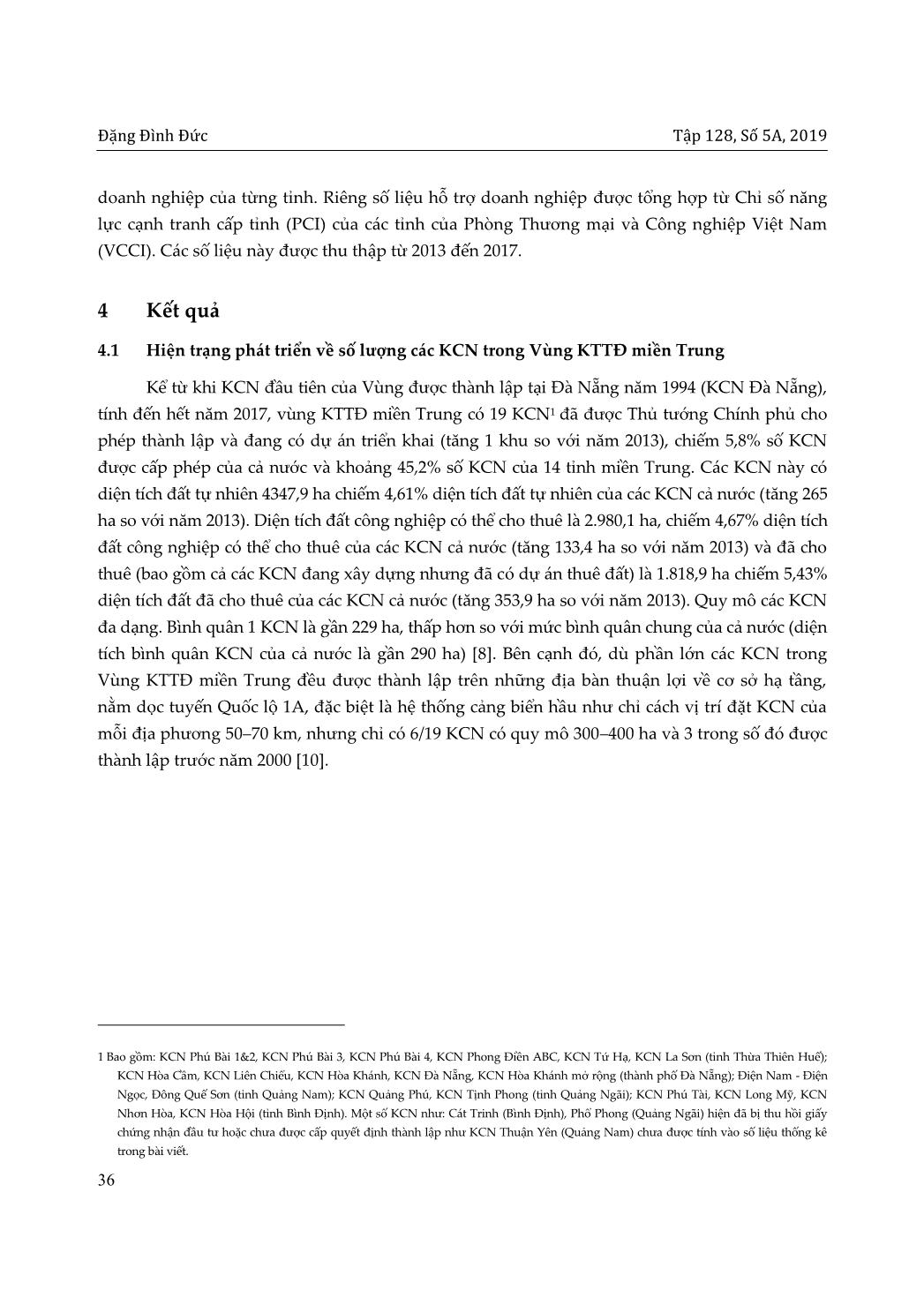 Phát triển các khu công nghiệp tại vùng kinh tế trọng điểm miền Trung trang 4