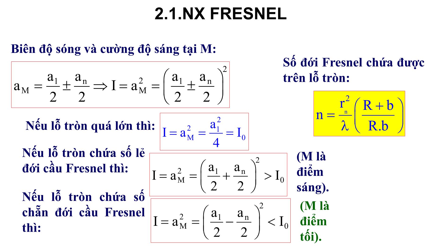 Bài giảng Quang học sóng - Bài: Nhiễu xạ - Lê Công Hảo trang 9