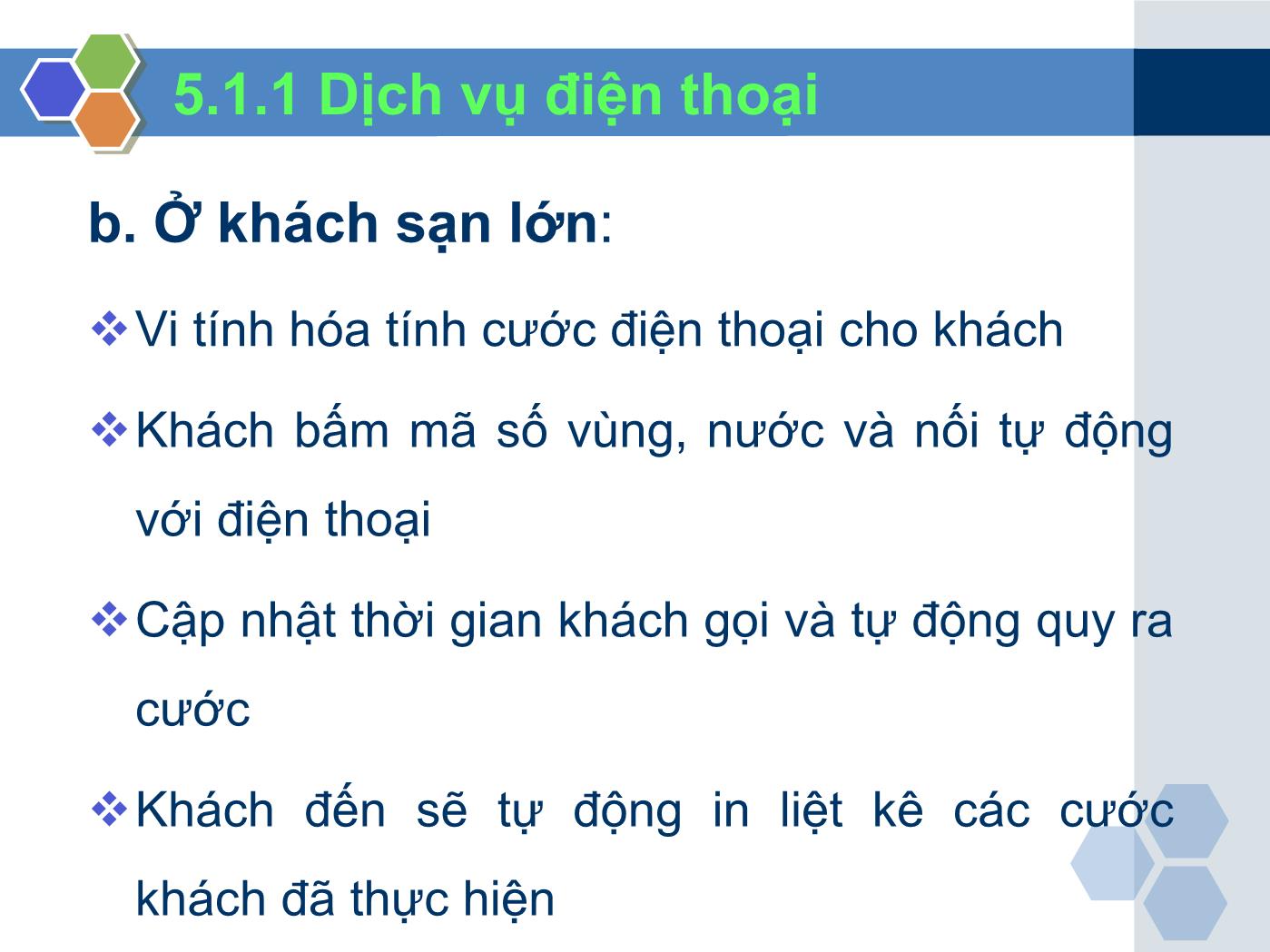 Bài giảng Nghiệp vụ lễ tân - Chương 5: Phục vụ khách lưu trú - Trần Đình Thắng trang 6