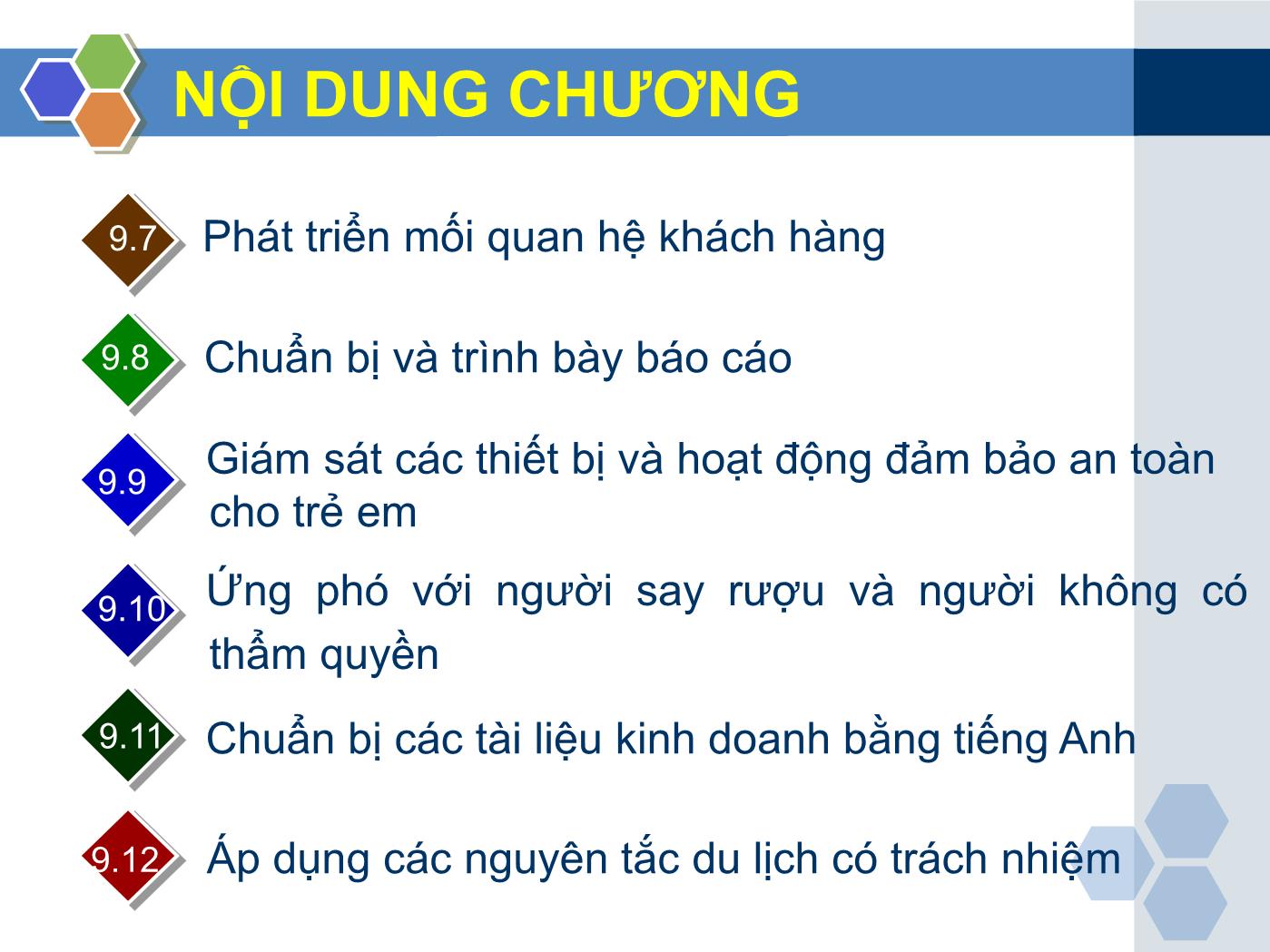 Bài giảng Nghiệp vụ lễ tân - Chương 9: Nhóm kỹ năng chung trong nghiệp vụ lễ tân - Trần Đình Thắng trang 5