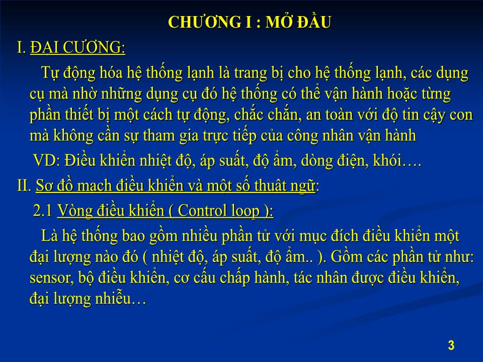 Bài giảng Tự động hóa hệ thống lạnh - Nguyễn Duy Tuệ trang 3