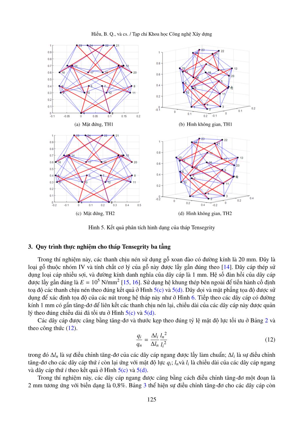 Phân tích và thực nghiệm xác định hình dạng tháp tensegrity ba tầng trang 8