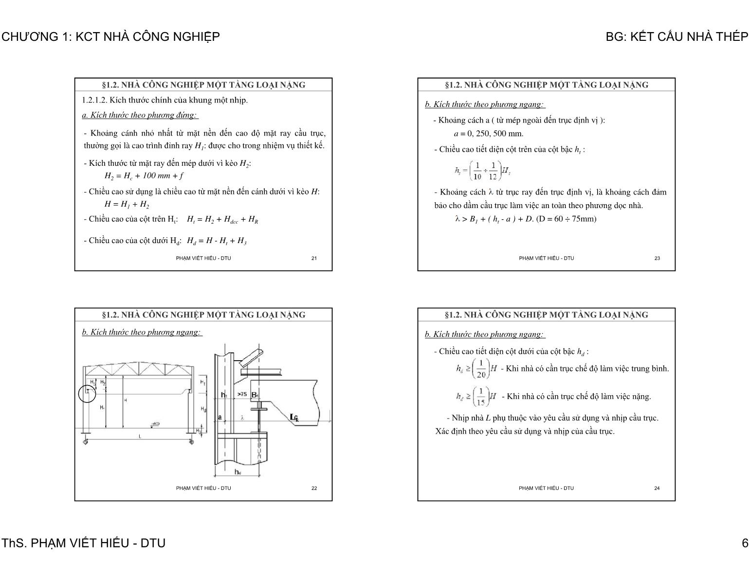 Bài giảng Kết cấu nhà thép - Chương 1: Kết cấu thép nhà công nghiệp một tầng trang 6