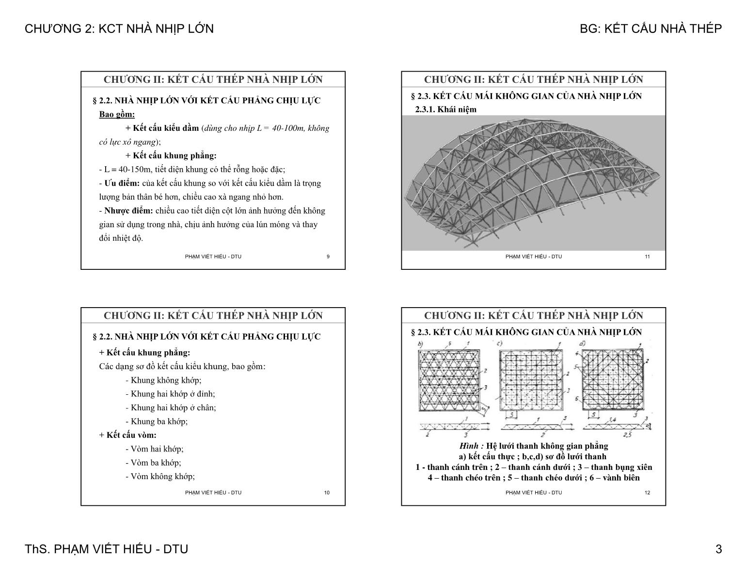Bài giảng Kết cấu nhà thép - Chương 2: Kết cấu thép nhà nhịp lớn trang 3
