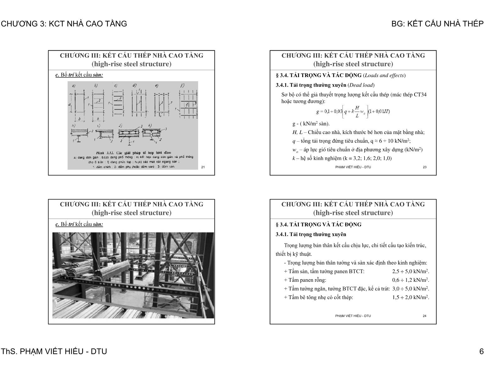 Bài giảng Kết cấu nhà thép - Chương 3: Kết cấu thép nhà cao tầng trang 6