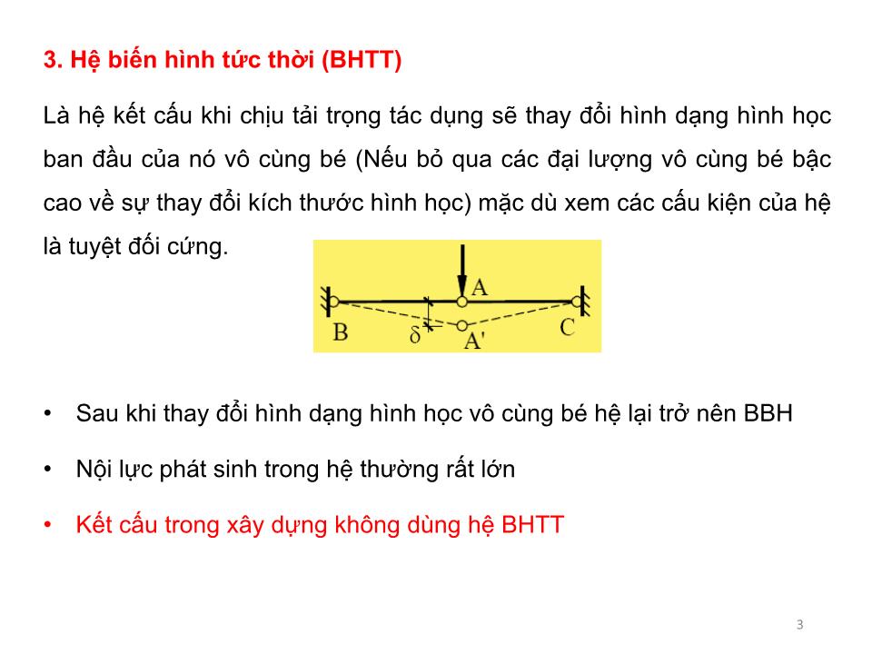 Bài giảng Cơ học kết cấu 1 - Chương 2: Phân tích cấu tạo hình học của hệ phẳng - Nguyễn Thị Ngọc Loan trang 3