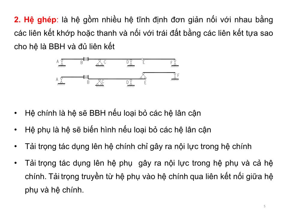 Bài giảng Cơ học kết cấu 1 - Chương 3: Xác định nội lực trong hệ phẳng tĩnh định chịu tải trọng bất động - Nguyễn Thị Ngọc Loan trang 5