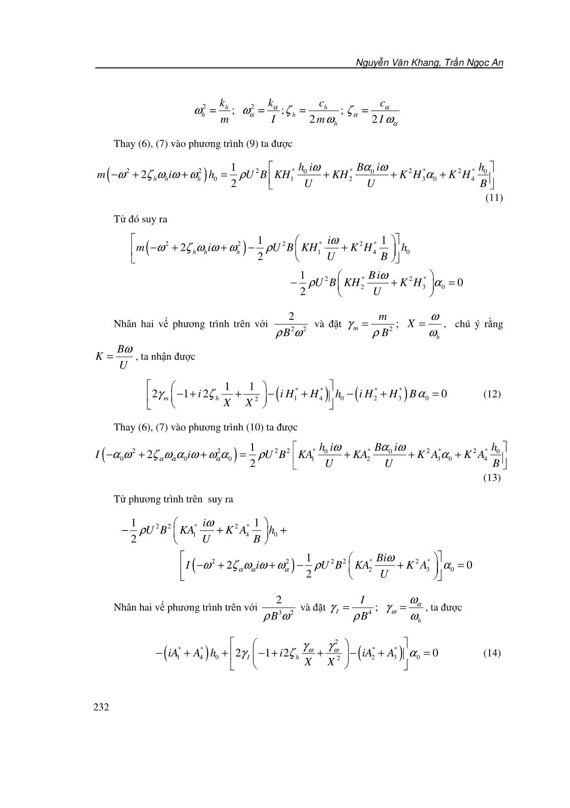 Phân tích mất ổn định Flutter của dầm cầu bằng phương pháp trị riêng phức trang 4