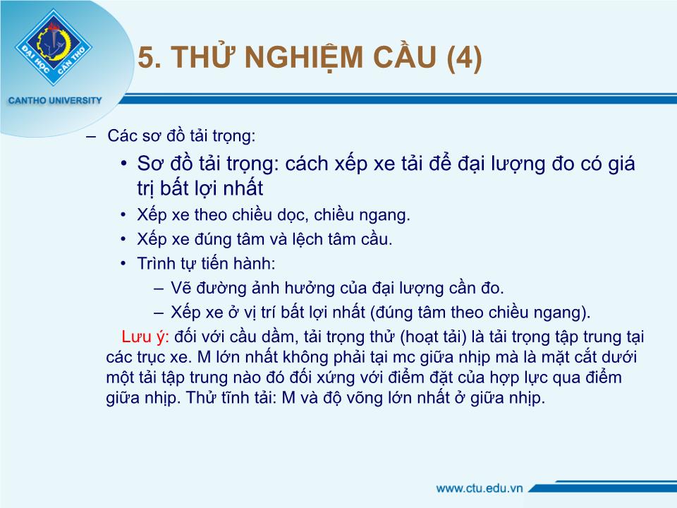 Bài giảng Kiểm định cầu - Bài: Đánh giá chất lượng và gia cố cầu trang 9