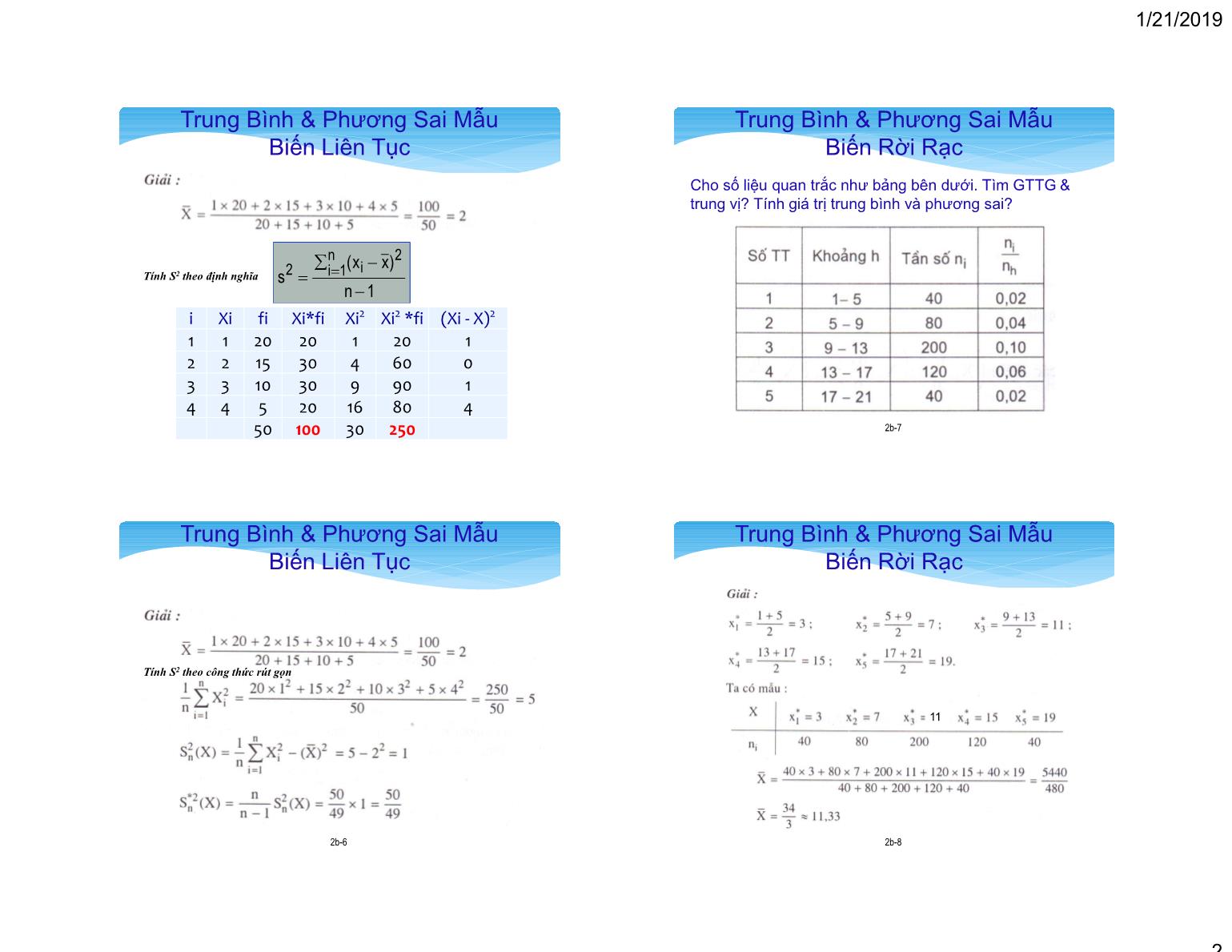 Bài giảng Thống kê ứng dụng - XD - Chương 4: Phép đo mô tả số (Phần 2) - Đặng Thế Gia trang 2