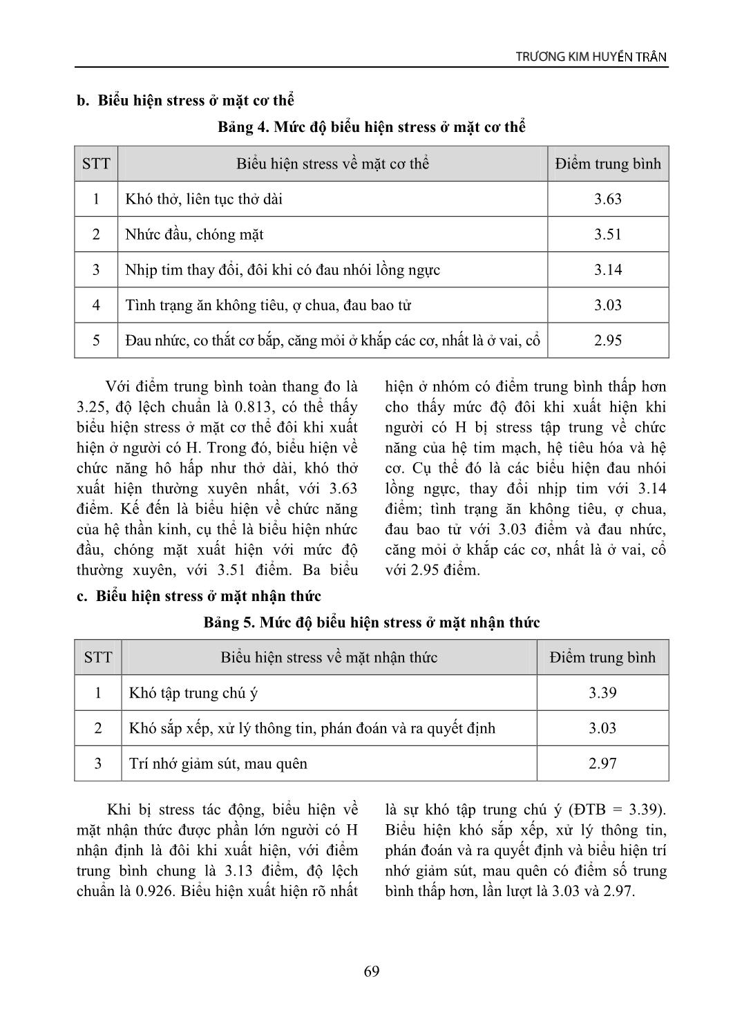 Biểu hiện stress ở người nhiễm HIV/AIDS tại Thành phố Hồ Chí Minh trang 5