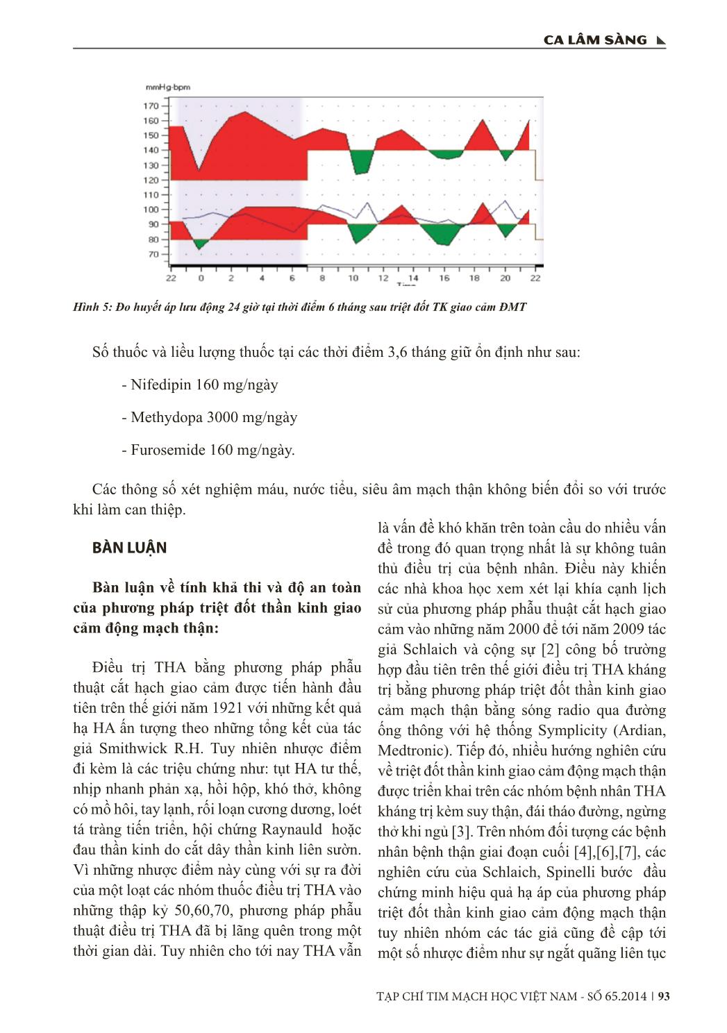 Triệt đốt thần kinh giao cảm động mạch thận bằng năng lượng sóng tần số radio điều trị tăng huyết áp kháng trị trên một trường hợp bệnh thận giai đoạn cuối trang 5