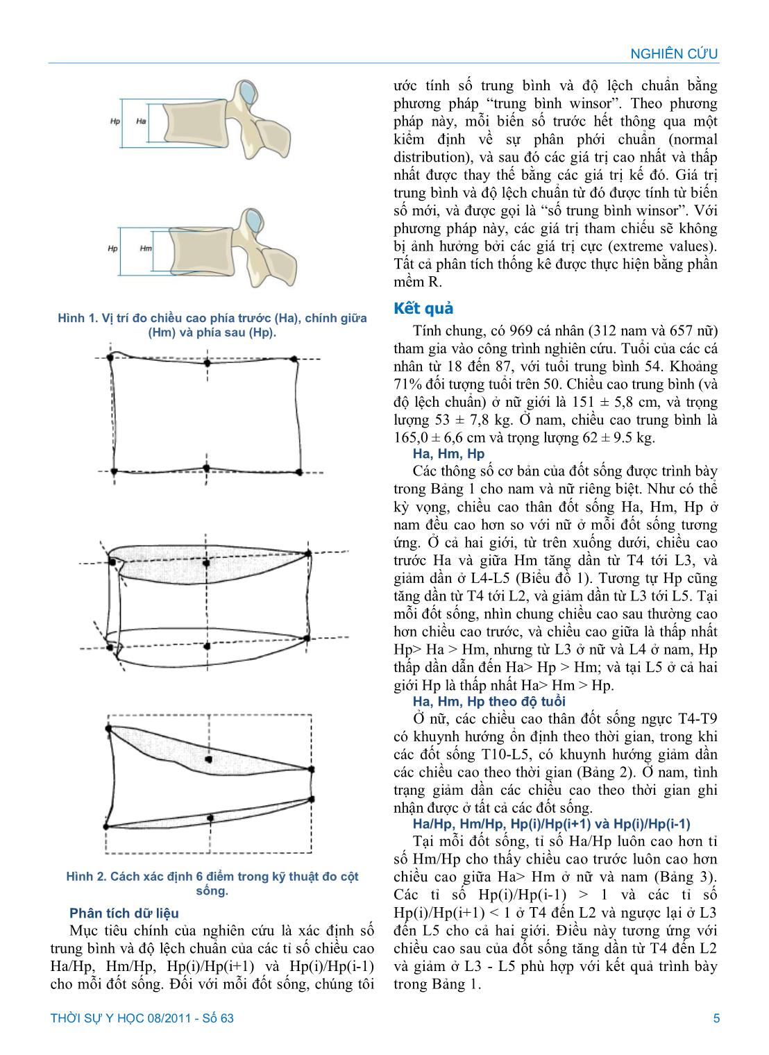 Chẩn đoán gãy xương đốt sống - Phần 1: Phát triển giá trị tham chiếu cho người Việt trang 3