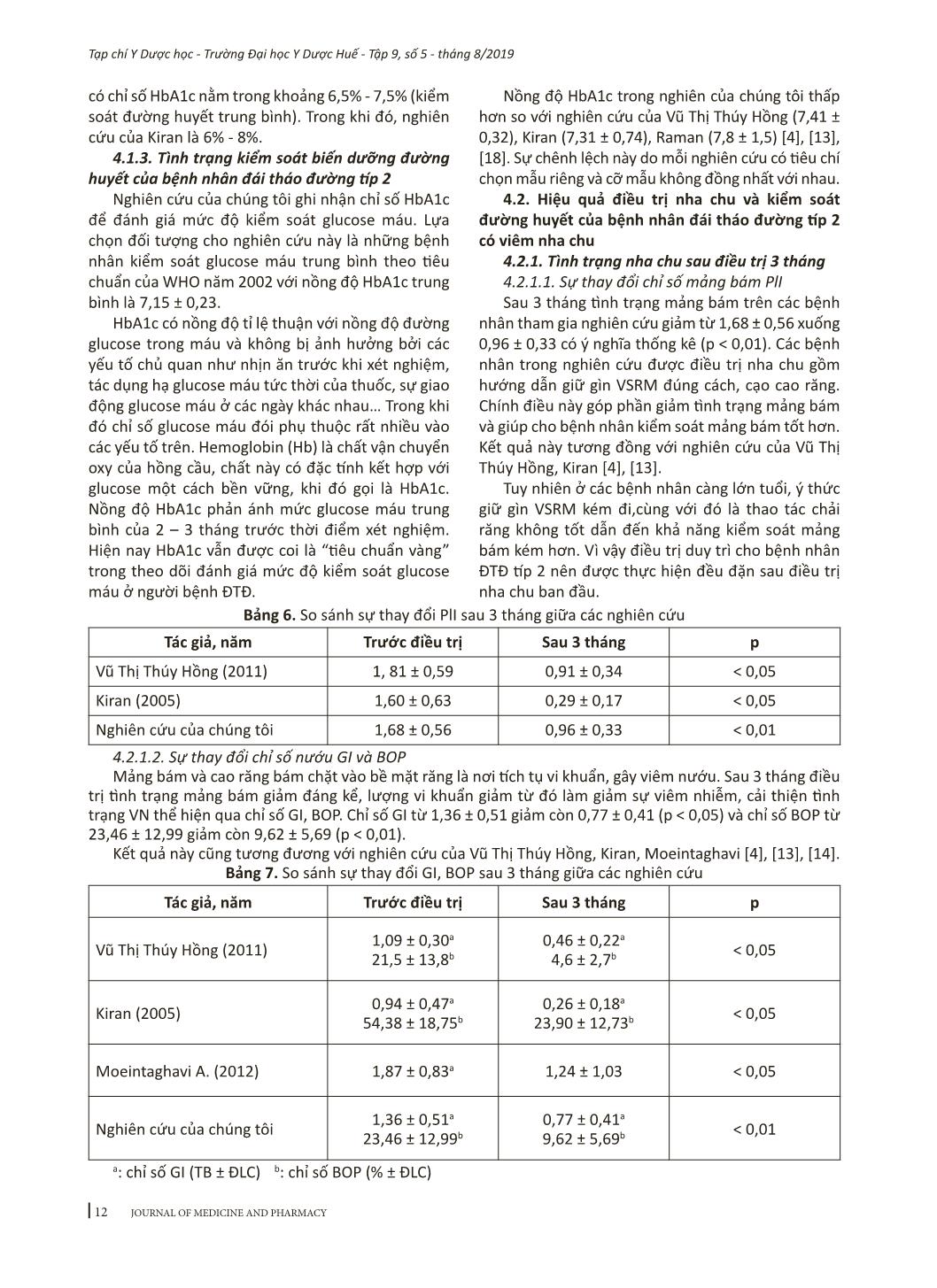 Đánh giá ảnh hưởng của điều trị nha chu đối với kiểm soát đường huyết trên bệnh nhân đái tháo đường típ 2 trang 6