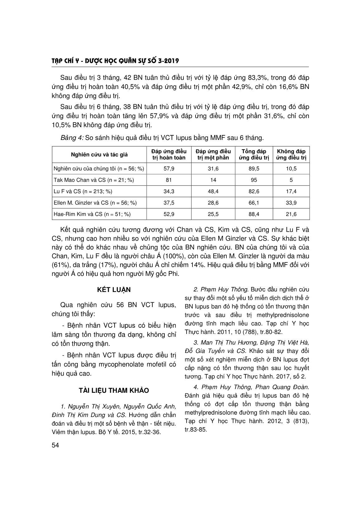 Nghiên cứu kết quả điều trị tấn công ở bệnh nhân viêm cầu thận Lupus có sử dụng Mycophenolate Mofetil tại trung tâm dị ứng - miễn dịch lâm sàng, Bệnh viện Bạch Mai trang 6