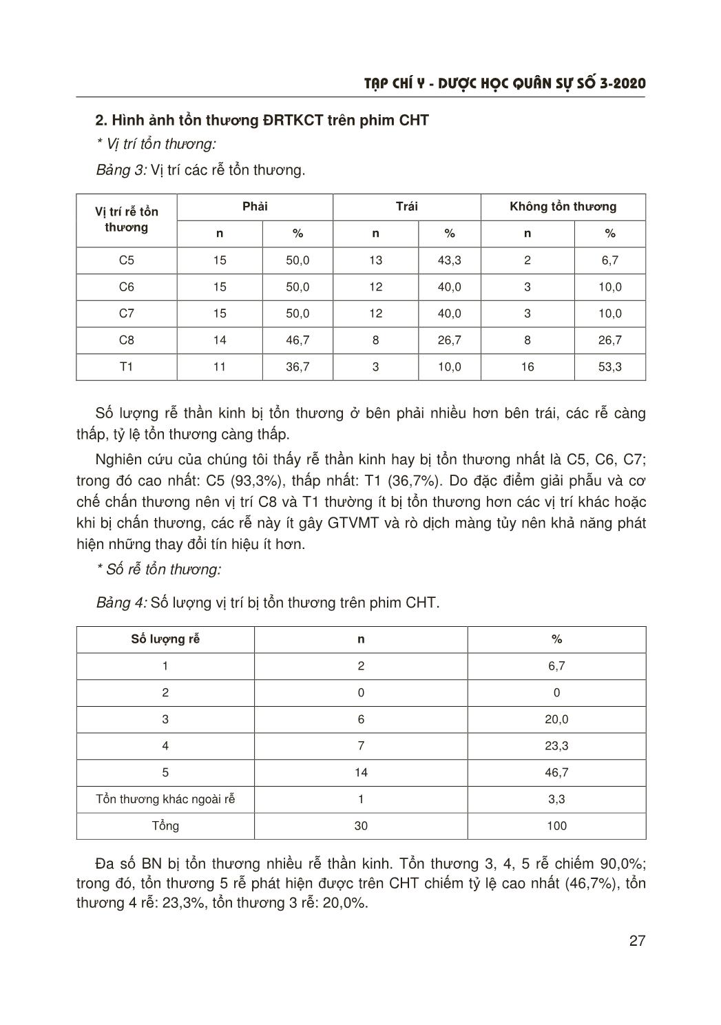 Đặc điểm đám rối thần kinh cánh tay do chấn thương trên hình ảnh cộng hưởng từ 3.0 Tesla trang 5