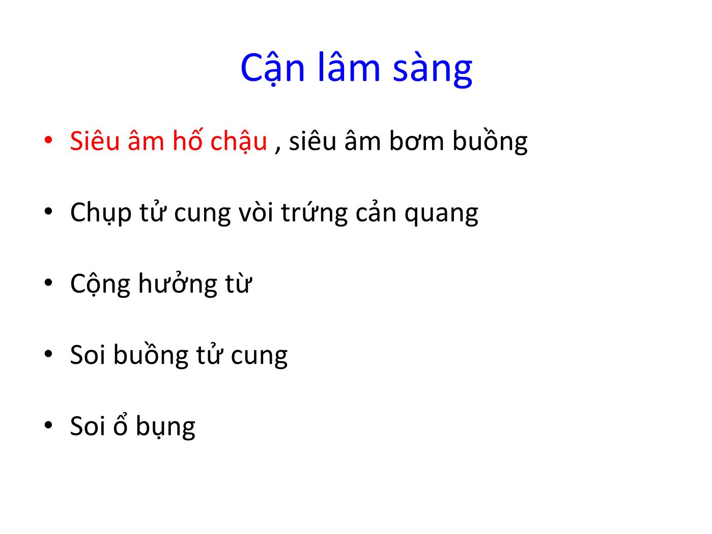 Bài giảng Bệnh học cơ tử cung trang 8