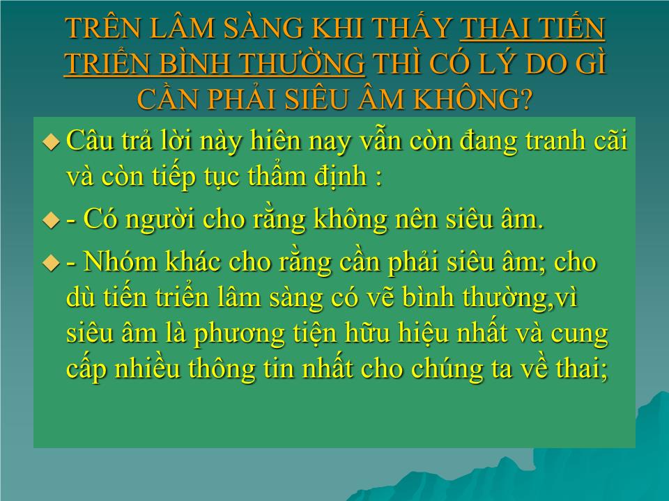 Bài giảng Siêu âm trong sản khoa trang 6