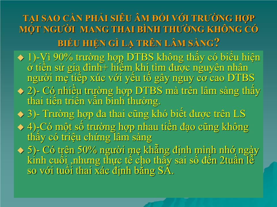 Bài giảng Siêu âm trong sản khoa trang 8