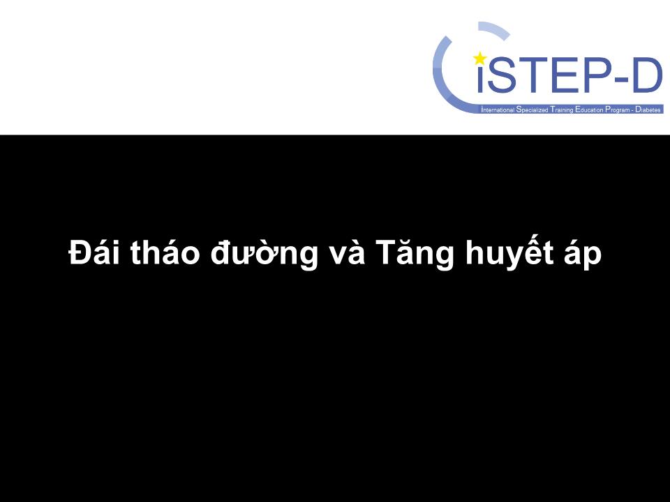 Đái tháo đường và tăng huyết áp trang 1