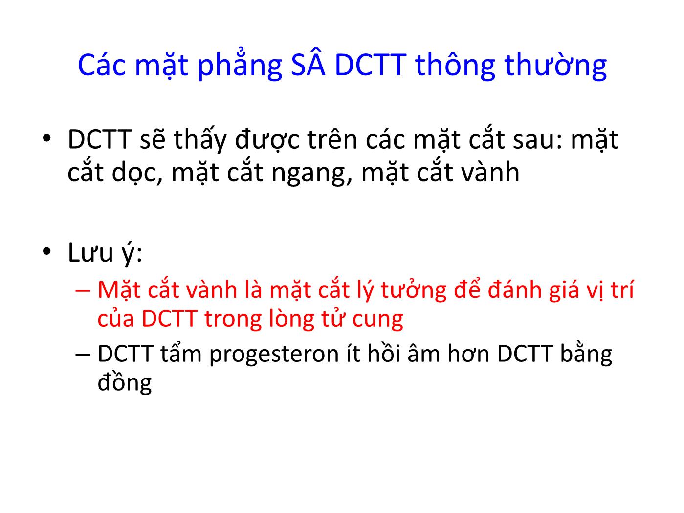 Bài giảng Siêu âm và đặt dụng cụ tránh thai trang 9