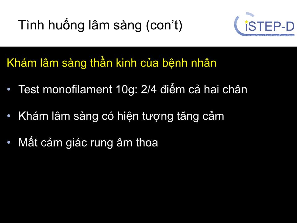 Đề tài Ca lâm sàng về bệnh thần kinh đái tháo đường trang 7