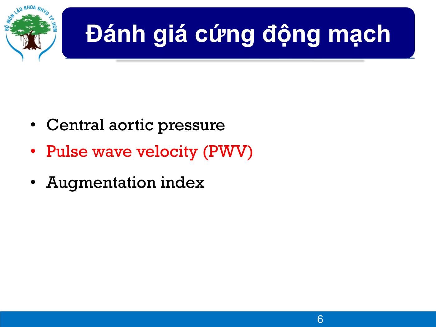 Đề tài Lão hoá động mạch: Vai trò huyết áp trung tâm trong thực hành lâm sàng - Nguyễn Văn Trí trang 6