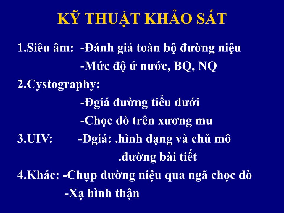 Đề tài Những bất thường đường bài tiết trang 2