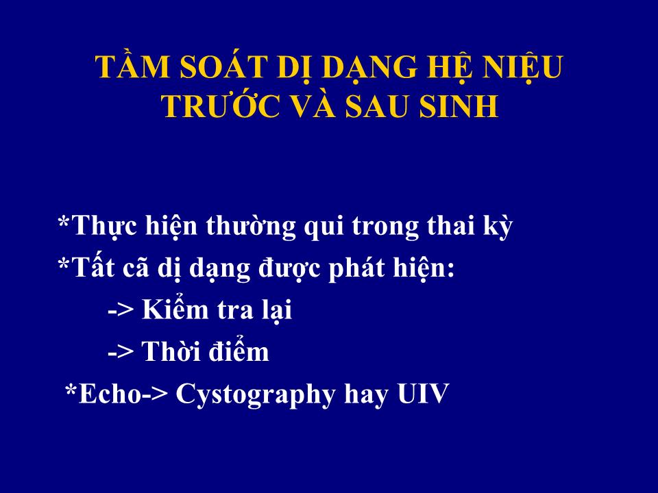 Đề tài Những bất thường đường bài tiết trang 3