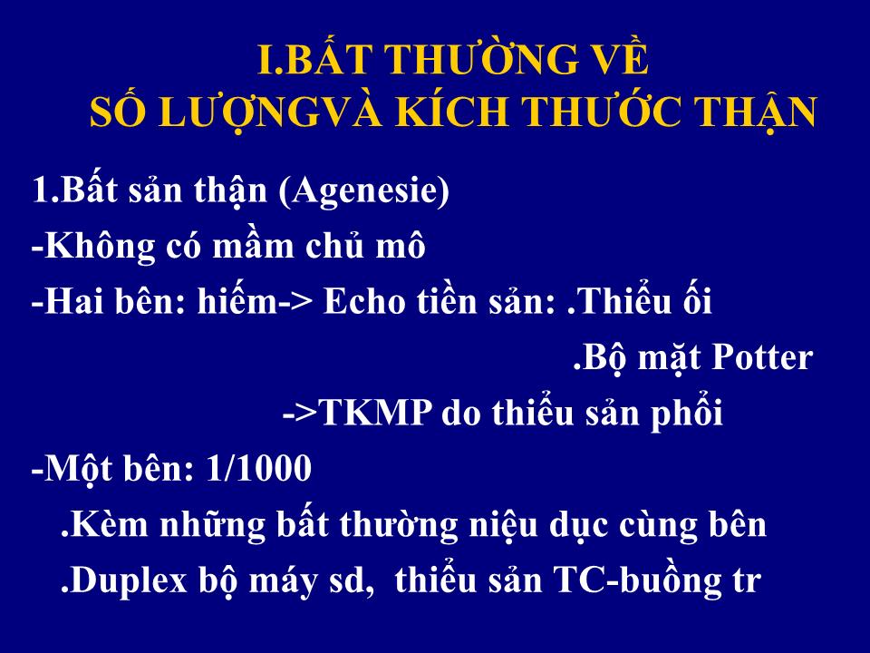 Đề tài Những bất thường đường bài tiết trang 4