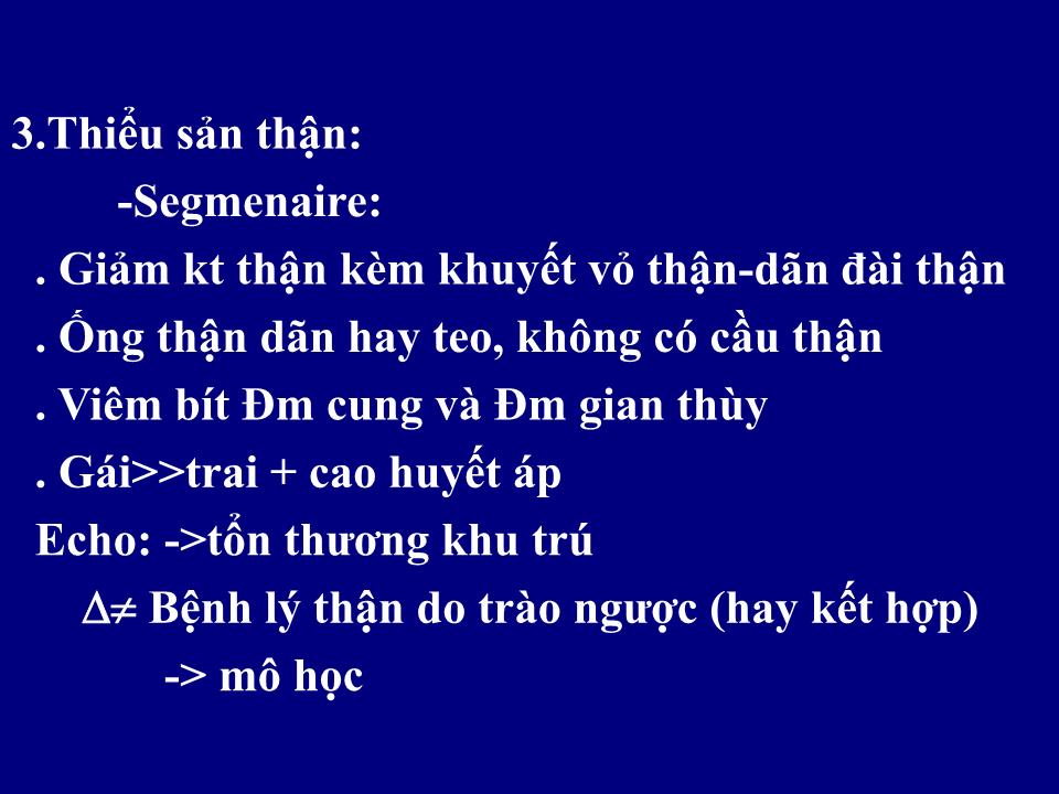 Đề tài Những bất thường đường bài tiết trang 8