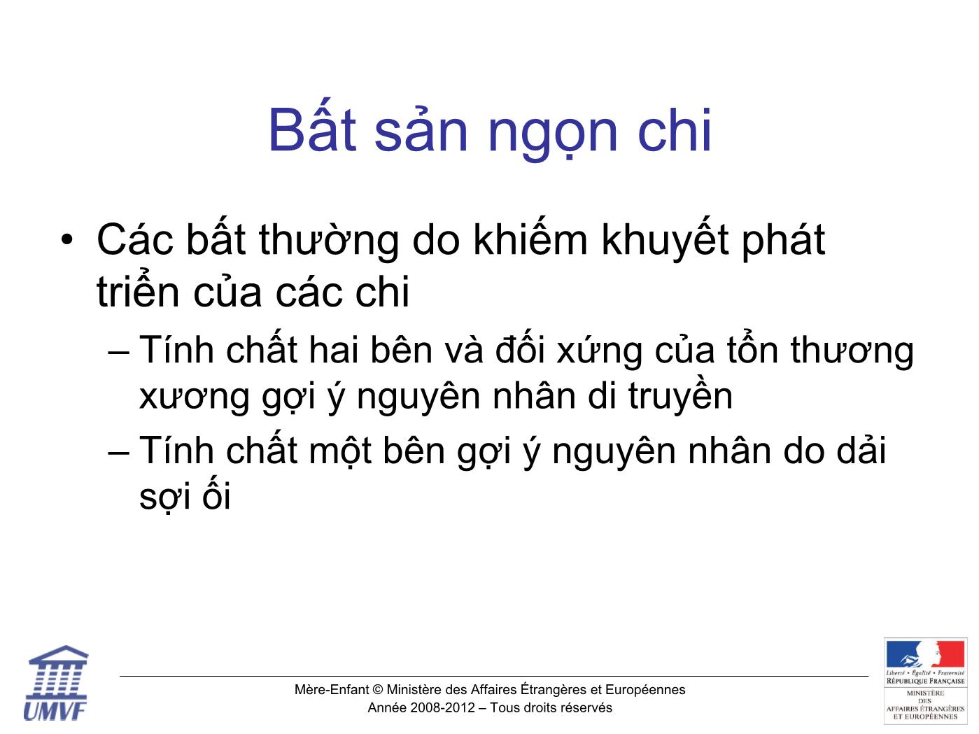 Đề tài Khảo sát chi thai Rối loạn phát triển xương - Dysostoses trang 10