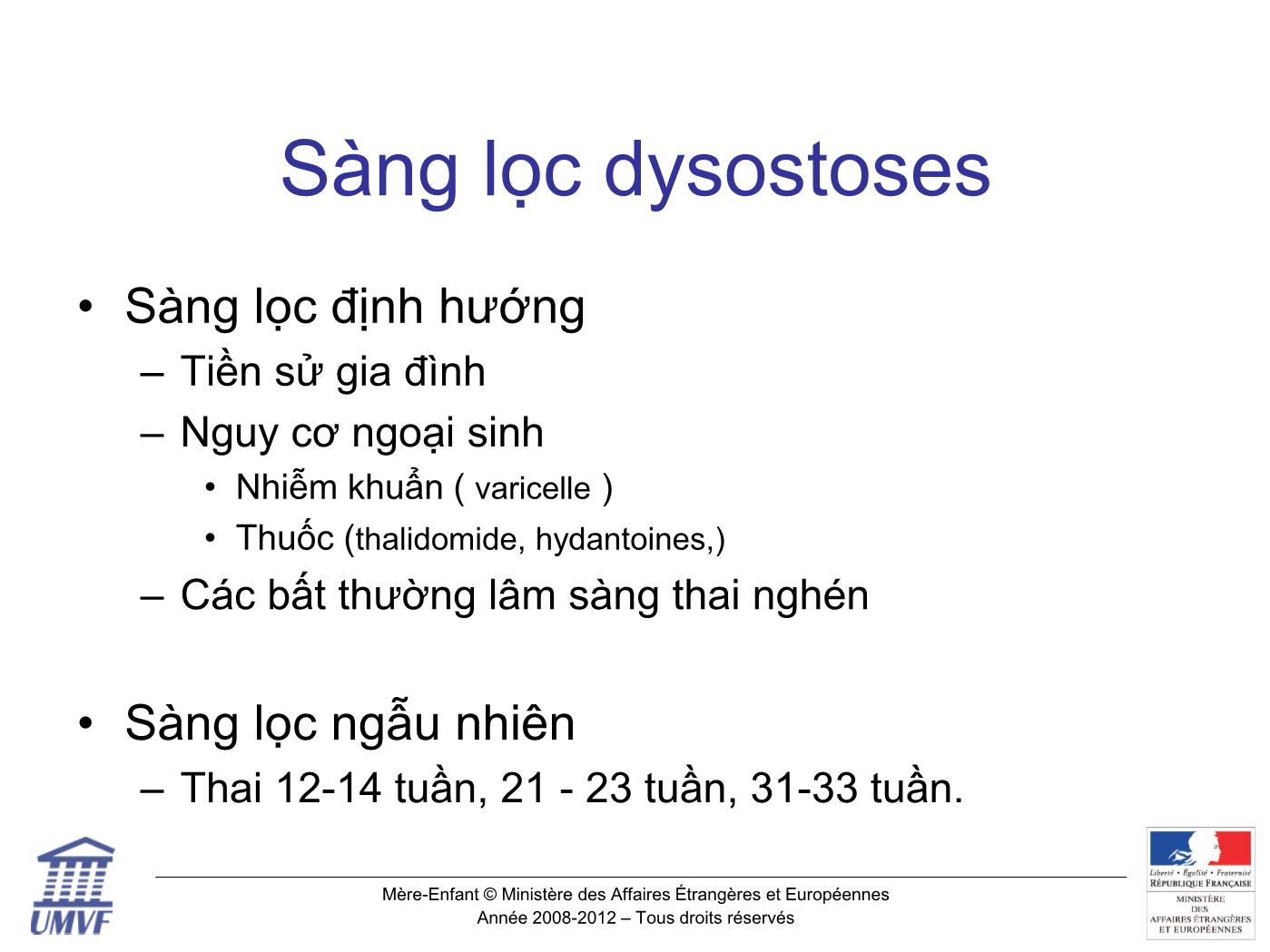 Đề tài Khảo sát chi thai Rối loạn phát triển xương - Dysostoses trang 5