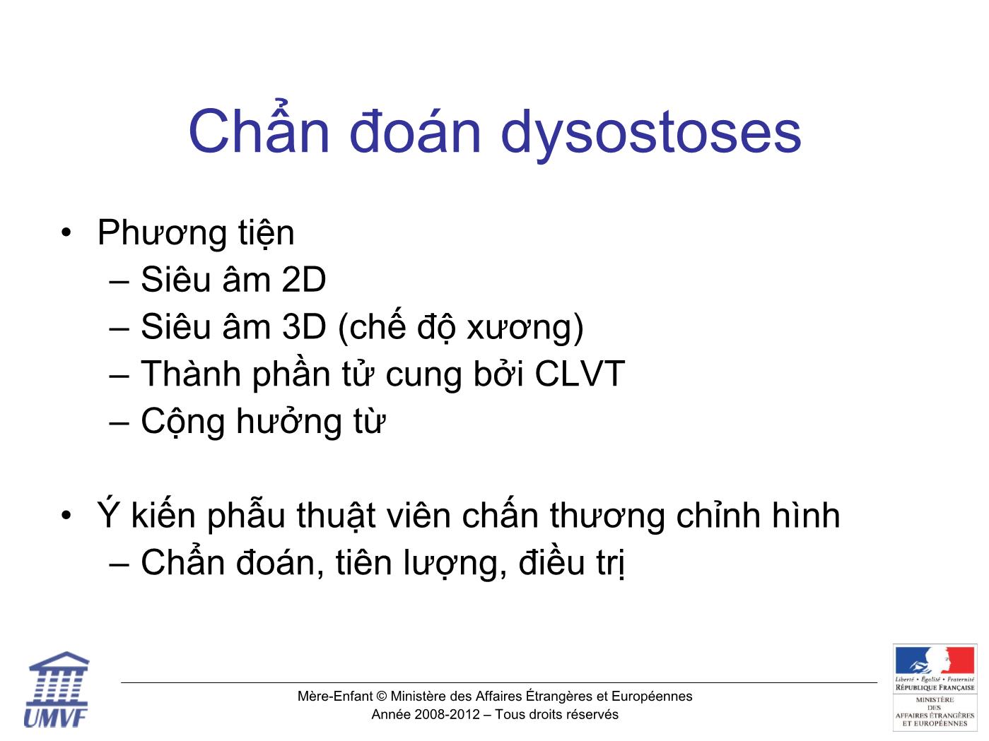 Đề tài Khảo sát chi thai Rối loạn phát triển xương - Dysostoses trang 6