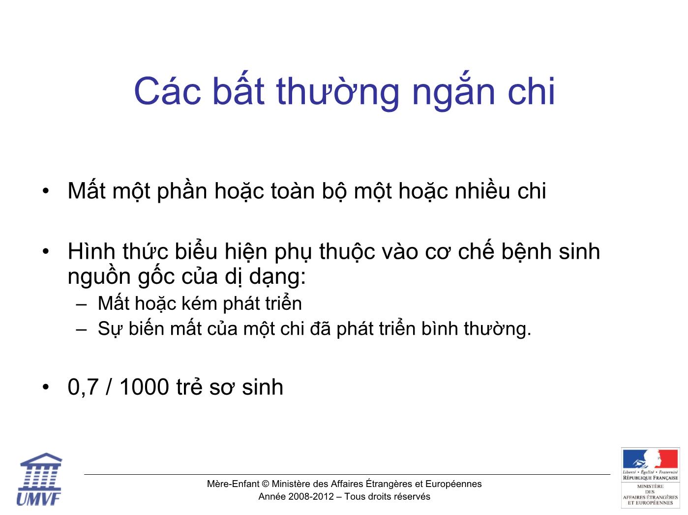 Đề tài Khảo sát chi thai Rối loạn phát triển xương - Dysostoses trang 7