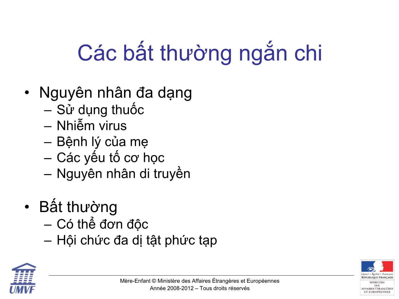 Đề tài Khảo sát chi thai Rối loạn phát triển xương - Dysostoses trang 8