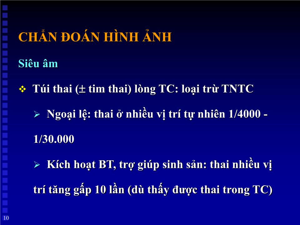 Bài giảng Thai ngoài tử cung - Huỳnh Văn Nhàn trang 10