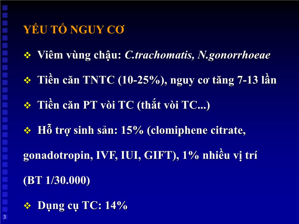 Bài giảng Thai ngoài tử cung - Huỳnh Văn Nhàn trang 3