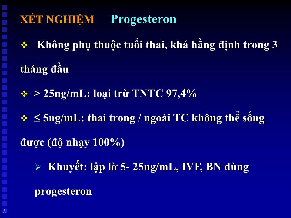 Bài giảng Thai ngoài tử cung - Huỳnh Văn Nhàn trang 8