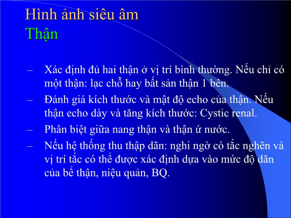 Bài giảng Bất thường hệ niệu - Hà Tố Nguyên trang 4