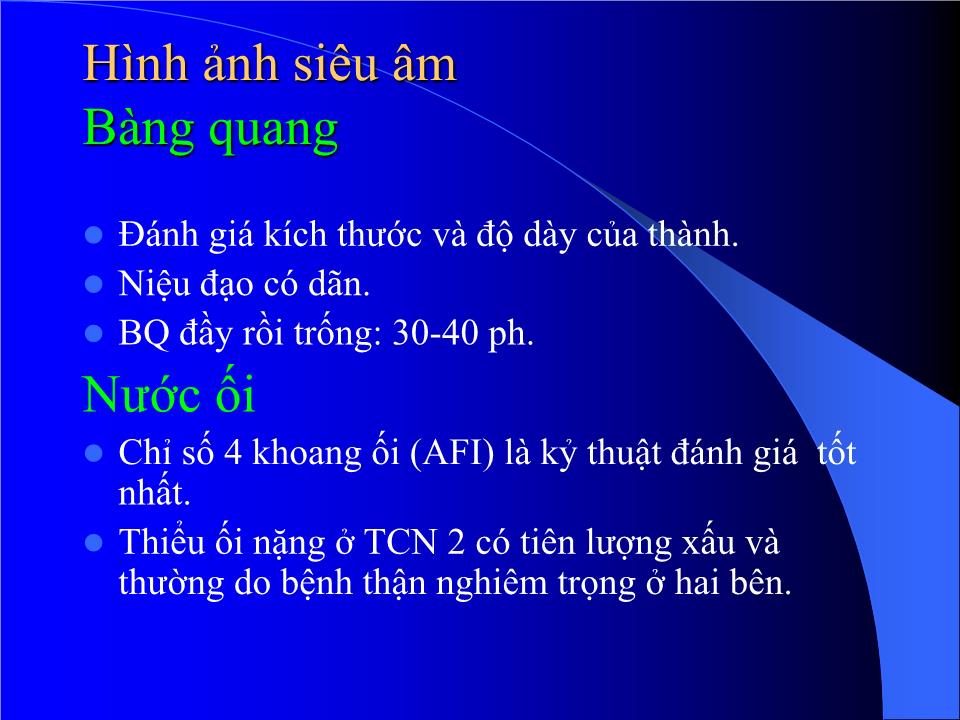 Bài giảng Bất thường hệ niệu - Hà Tố Nguyên trang 9