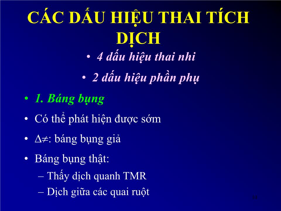 Bài giảng Siêu âm thai tích dịch - Lê Thị Thu Hà trang 10