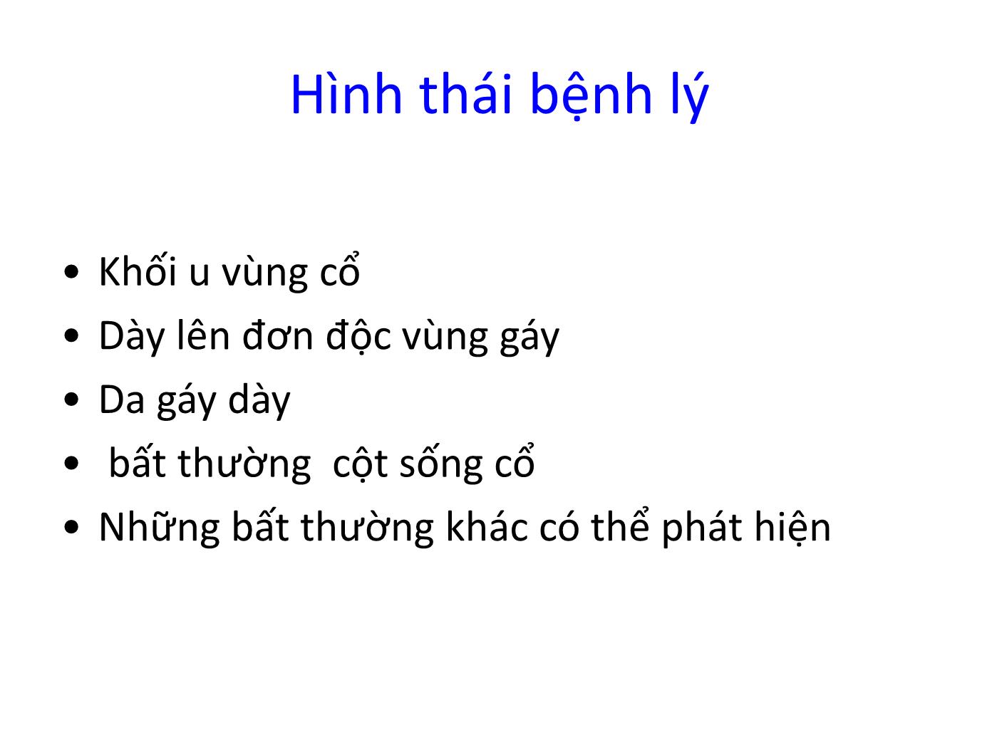 Bệnh lý vùng cổ trang 2