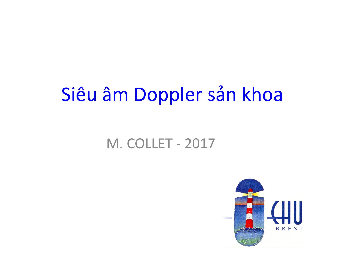 Siêu âm Doppler sản khoa trang 1