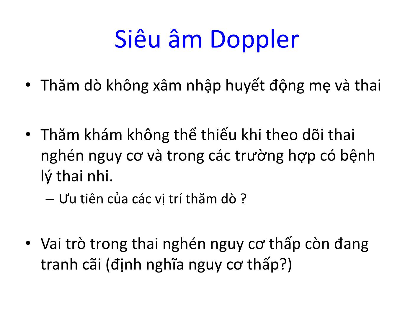 Siêu âm Doppler sản khoa trang 2