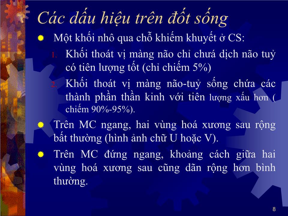 Bài giảng Dị tật cột sống - Hà Tố Nguyên trang 8