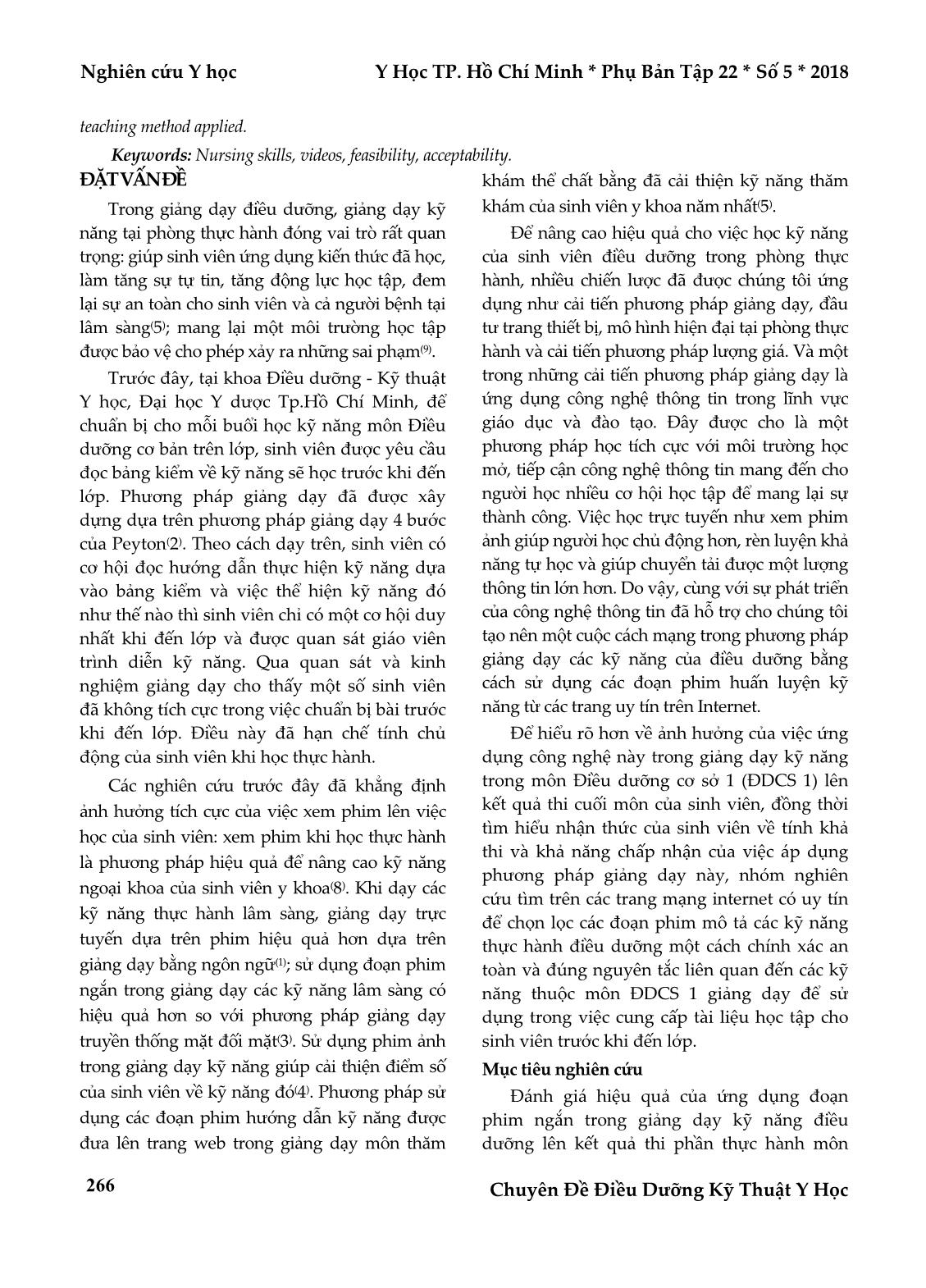 Hiệu quả của ứng dụng đoạn phim ngắn trong phương pháp giảng dạy kỹ năng điều dưỡng trang 2