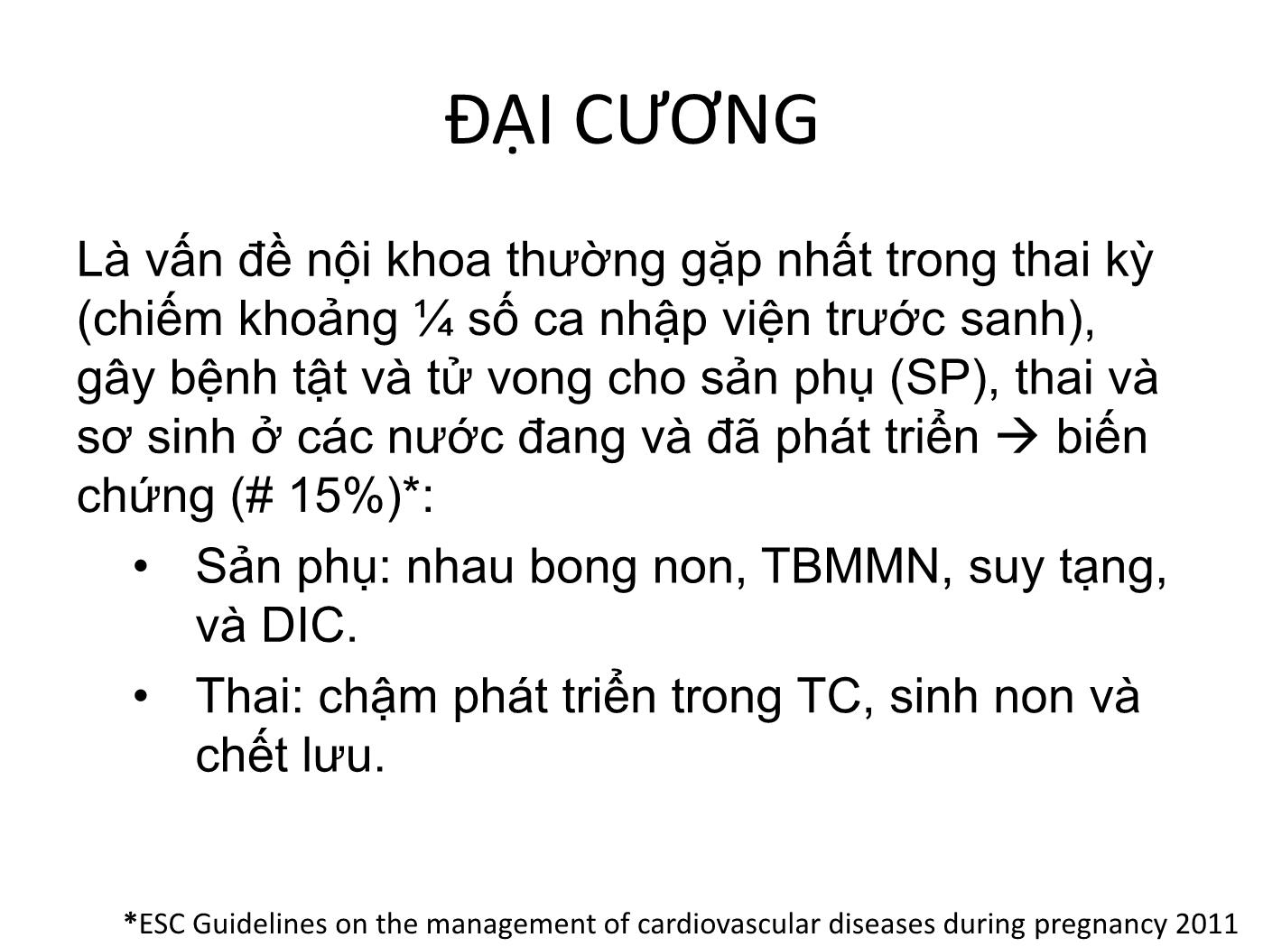 Bài giảng Cập nhật điều trị tăng huyết áp trong thai kỳ - Nguyễn Thị Hậu trang 2