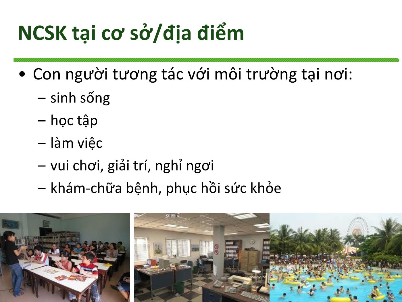 Bài giảng Nâng cao sức khoẻ tại các cơ sở/địa điểm - Trương Quang Tiến trang 5